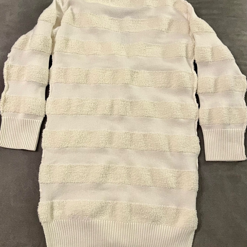 Daily Practice by Anthropologie Cream Striped Cardigan Sweater - Picture 11 of 11